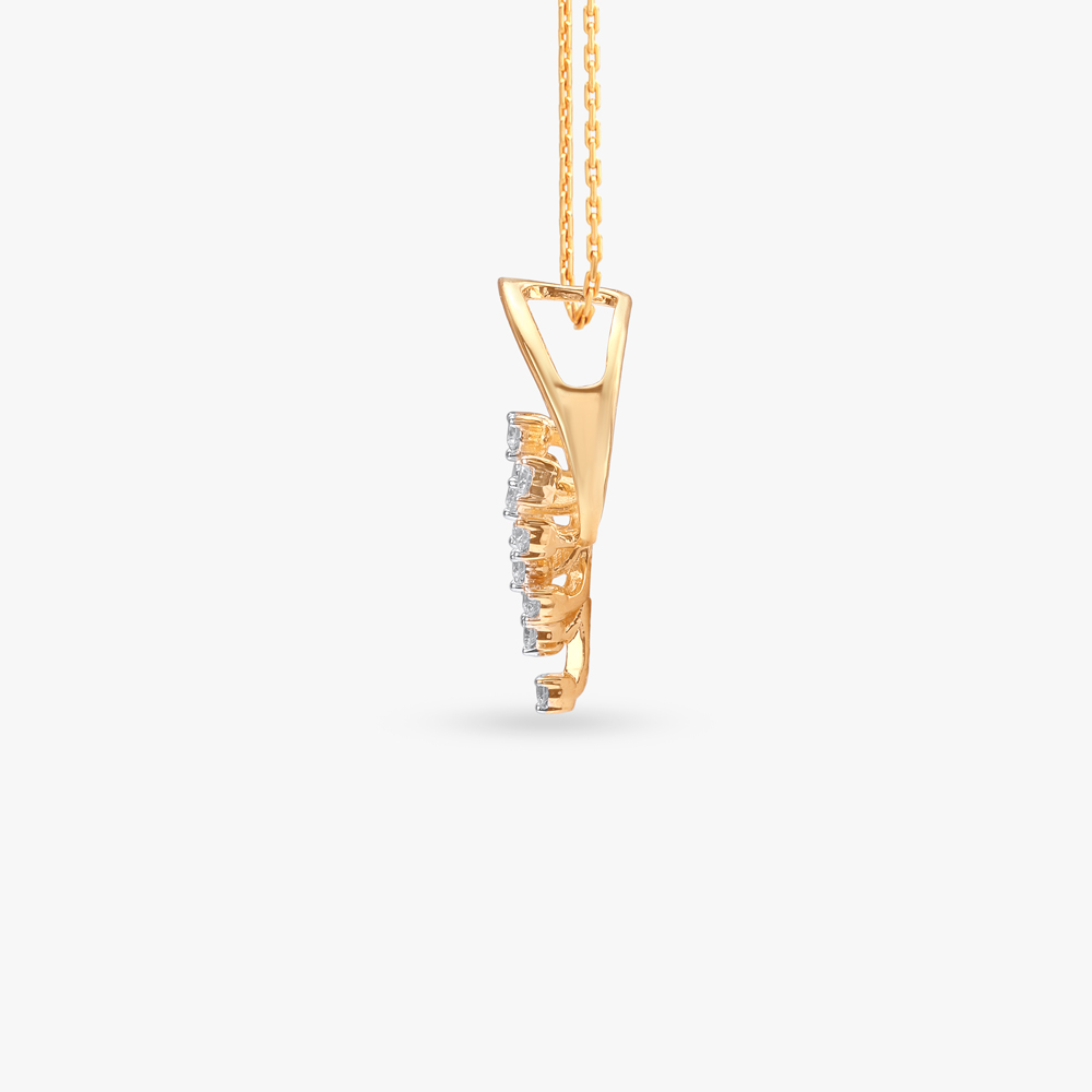 Chic Branch Diamond Pendant and Earrings Set,,hi-res image number null