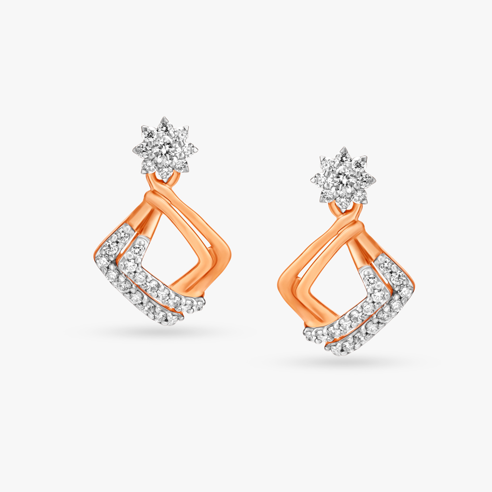 Illume Arc Diamond Drop Earrings,,hi-res image number null