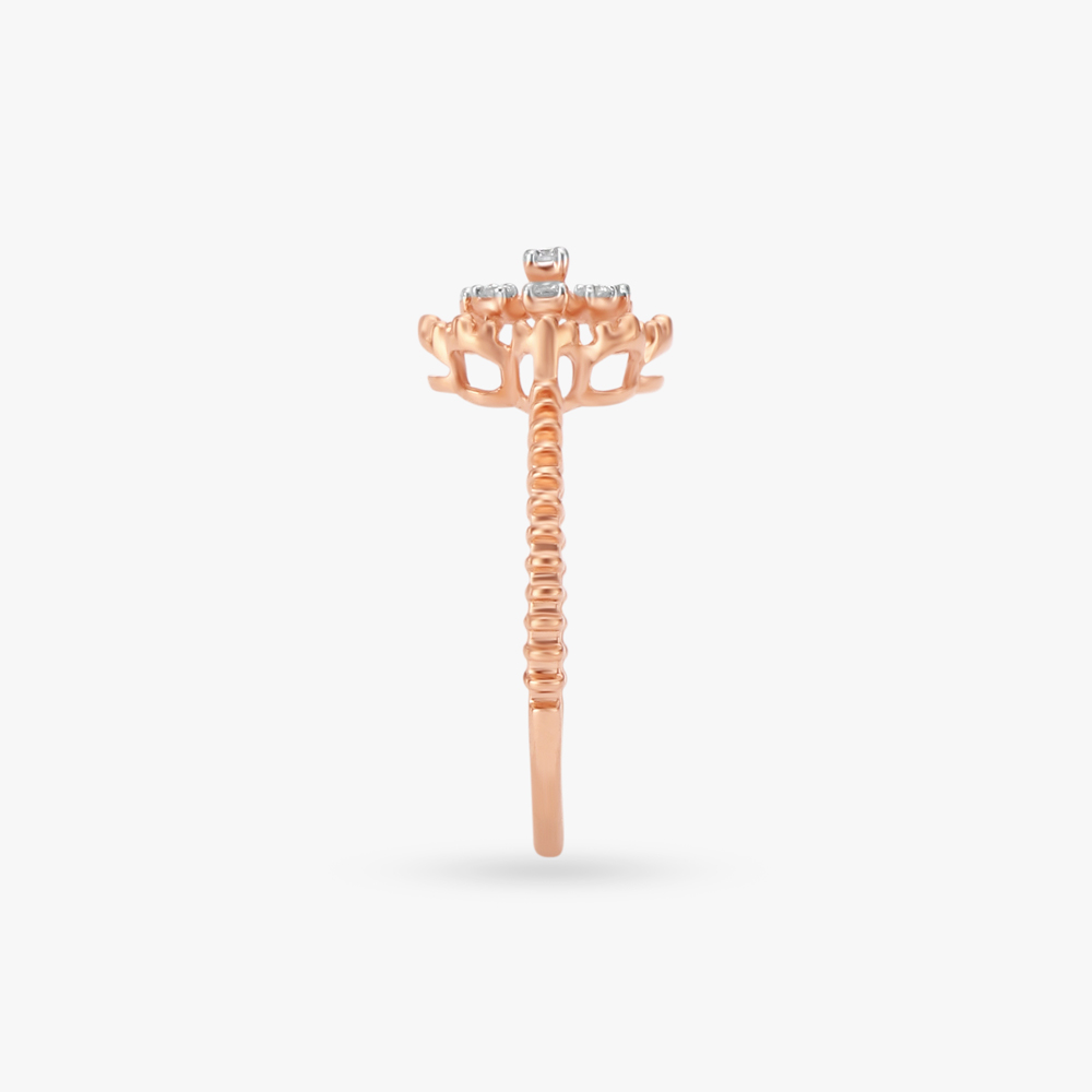 Evergreen Floral Diamond Ring,,hi-res image number null