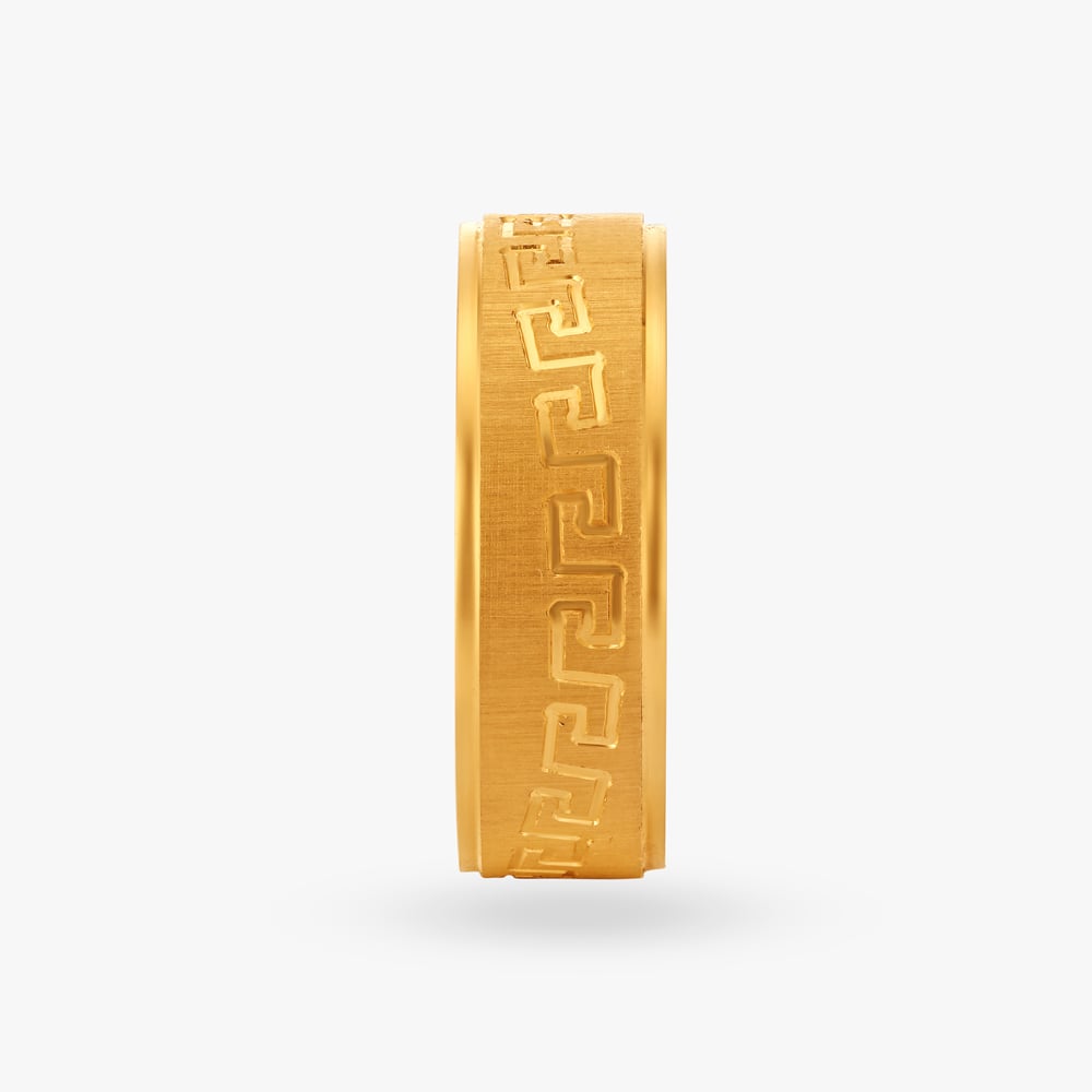 Maze Men's Gold Finger Ring,,hi-res image number null