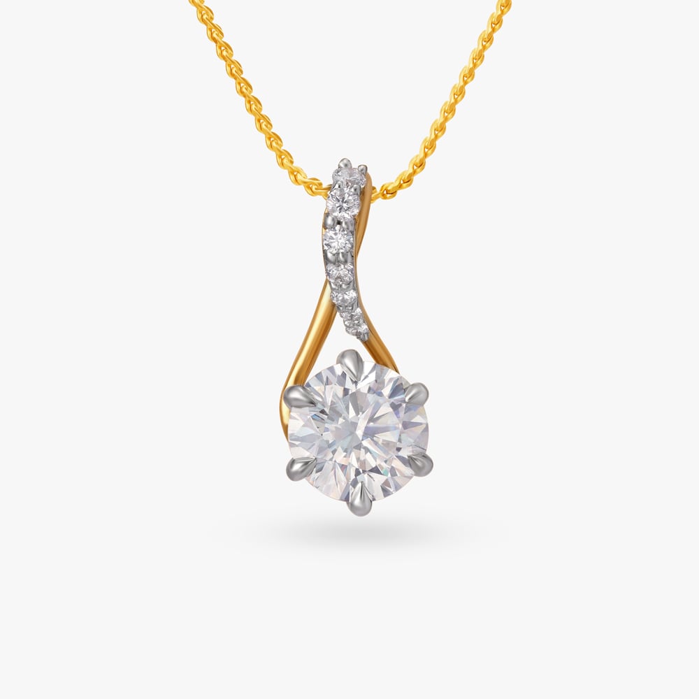 Flickering Embers Celeste Solitaire Pendant,,hi-res image number null