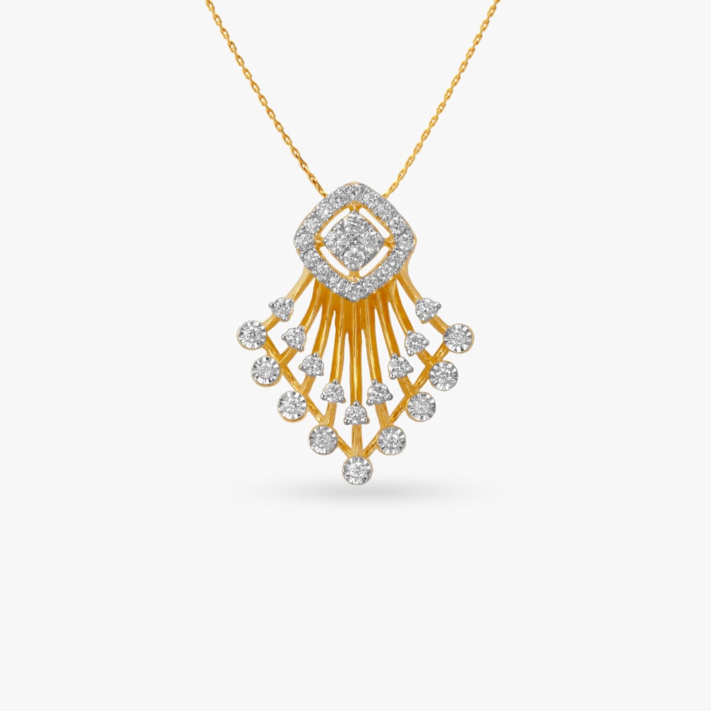 Trail Glam Diamond Pendant and Earrings Set,,hi-res image number null