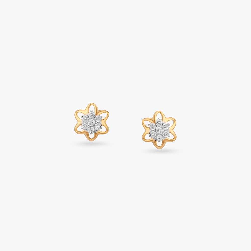 

Petal Cluster Diamond Stud Earrings