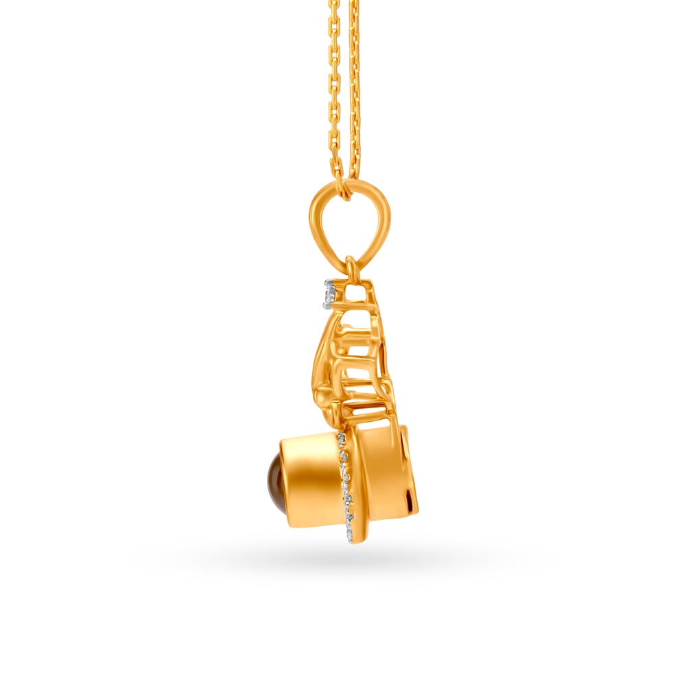 Religious Shri Ganesh Diamond Pendant,,hi-res image number null