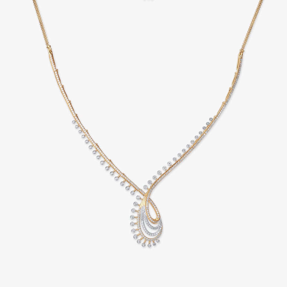 Curved Perfection Diamond Necklace Set,,hi-res image number null