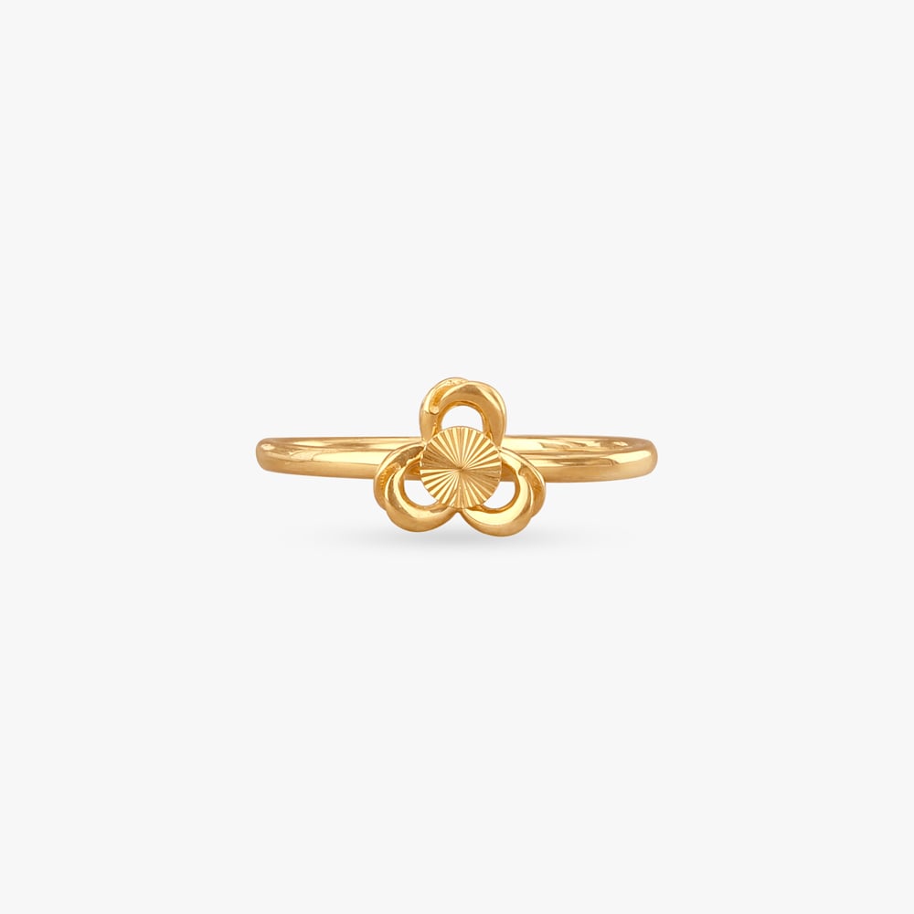 Mini Clover Gold Ring,,hi-res image number null