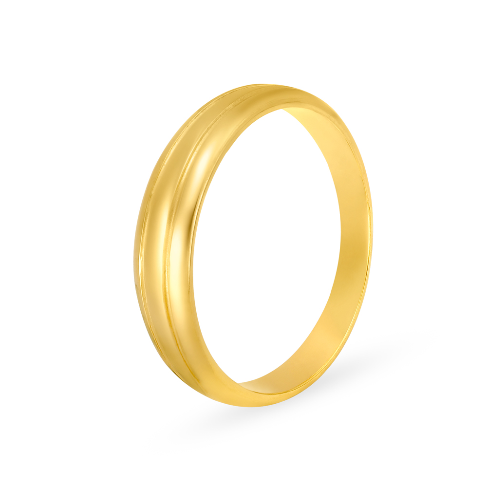 Delicate 22 Karat Yellow Gold Finger Ring,,hi-res image number null