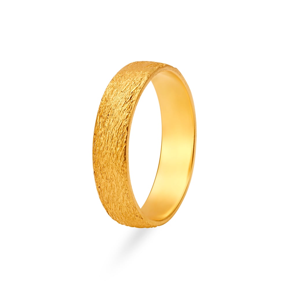 Enticing Textured Gold Ring for Men | Tanishq-happymobile.vn