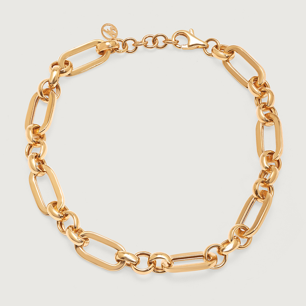 Bold Interlink 18KT Gold Bracelet,,hi-res image number null