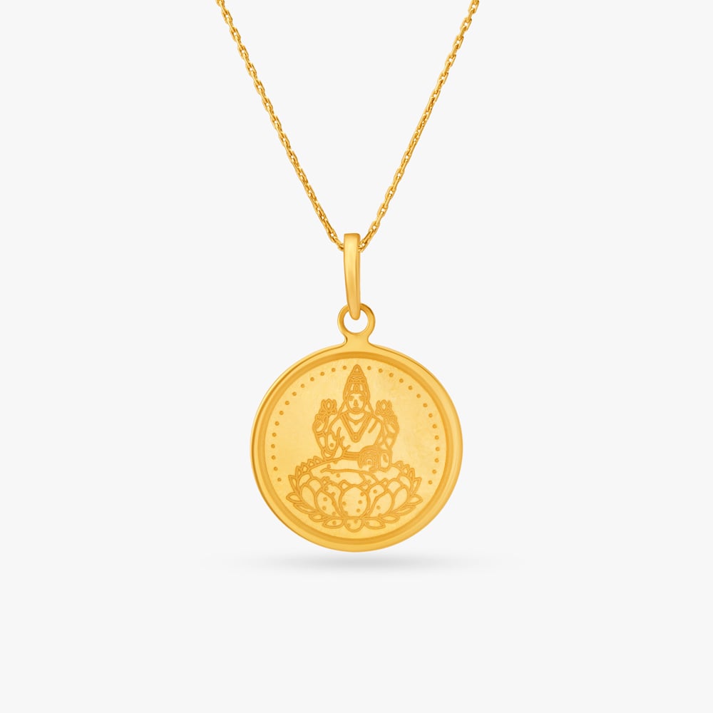 Divine Goddess Mahalaxmi Coin Pendant