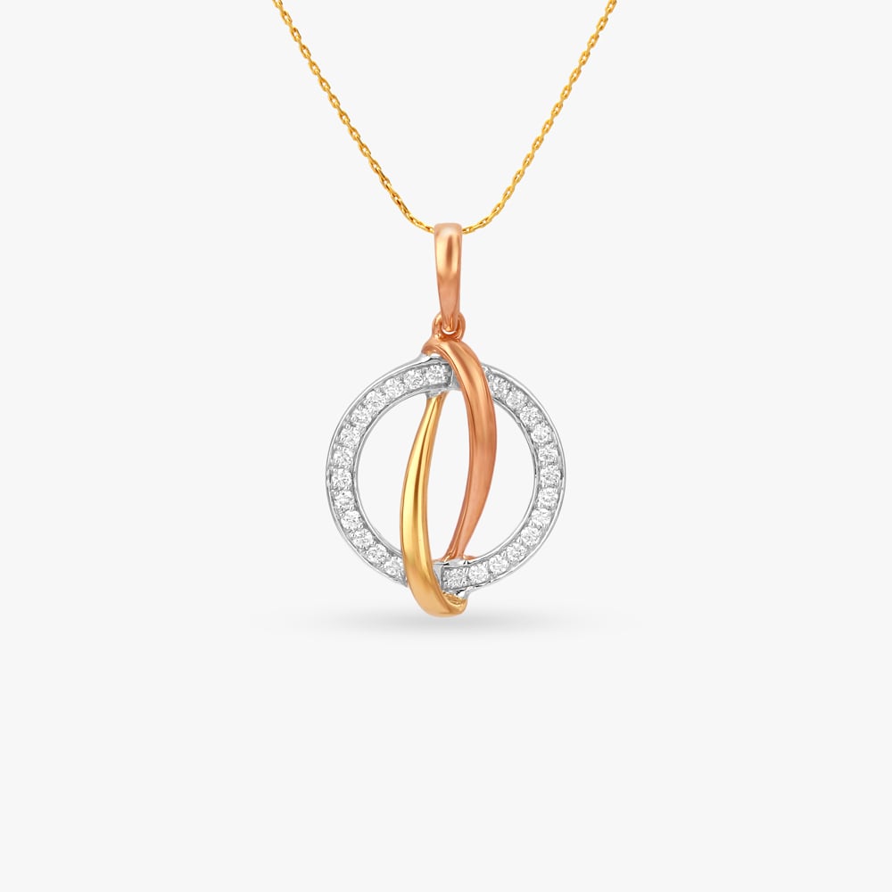 Radiant Axis Diamond Pendant,,hi-res image number null