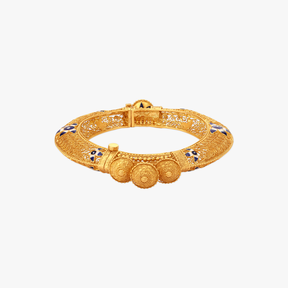 Bengal Bloom Kankan Gold Bangles,,hi-res image number null