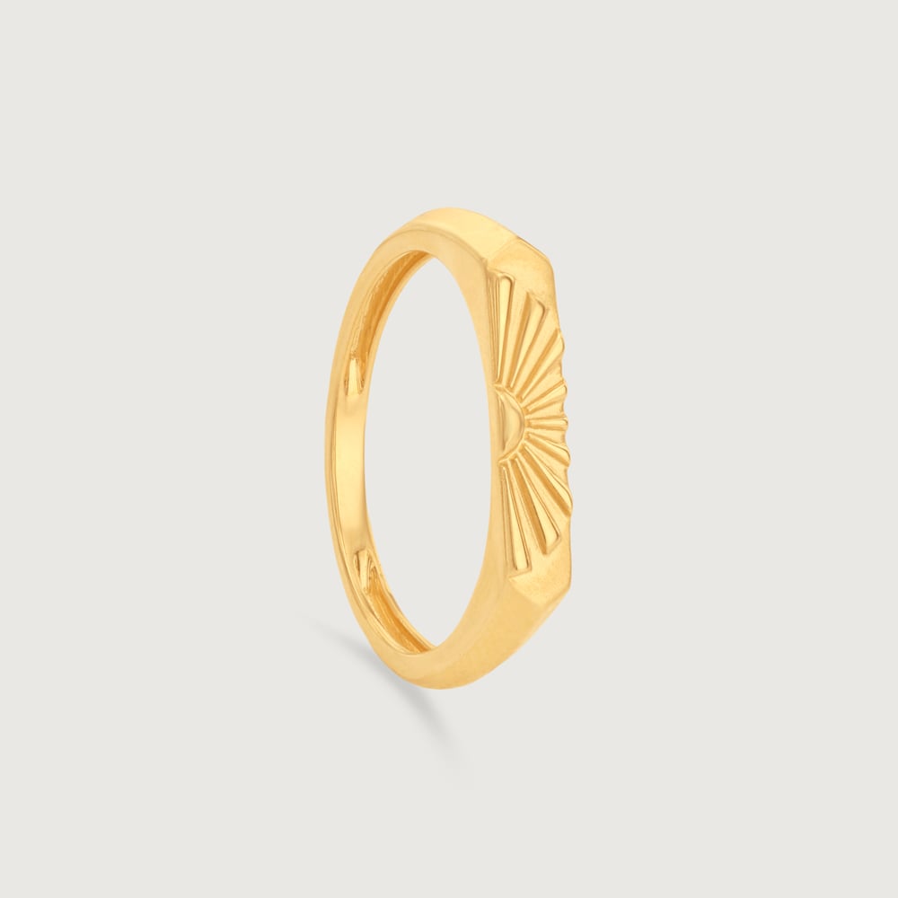 Radiant Minimal Gold Ring,,hi-res image number null