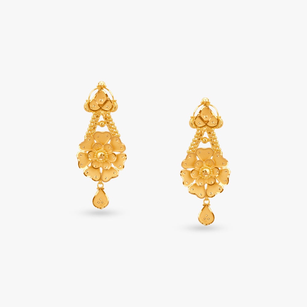 Mesh Drop Gold Necklace Set,,hi-res image number null