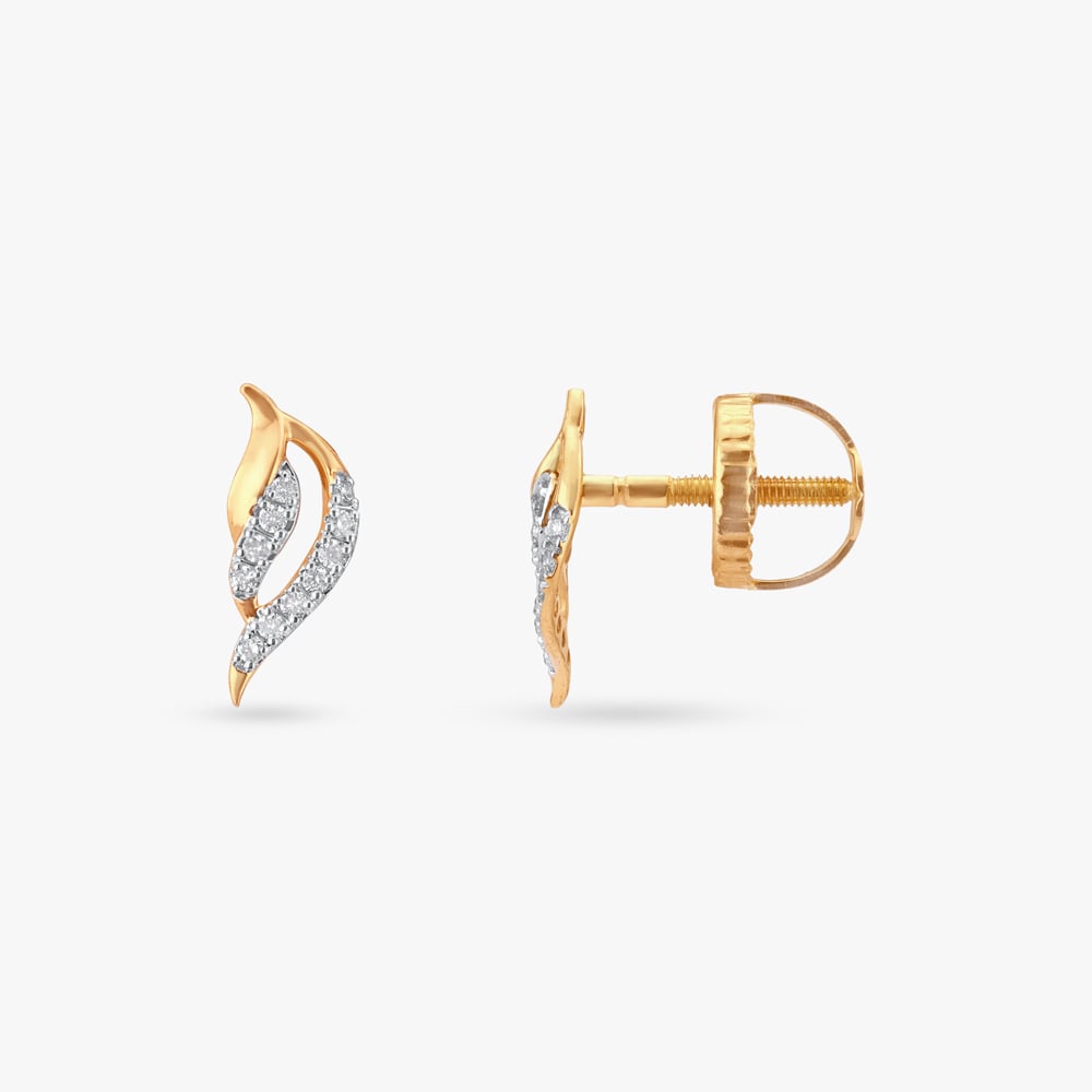Curvy Chic Diamond Pendant with Chain and Earrings Set,,hi-res image number null