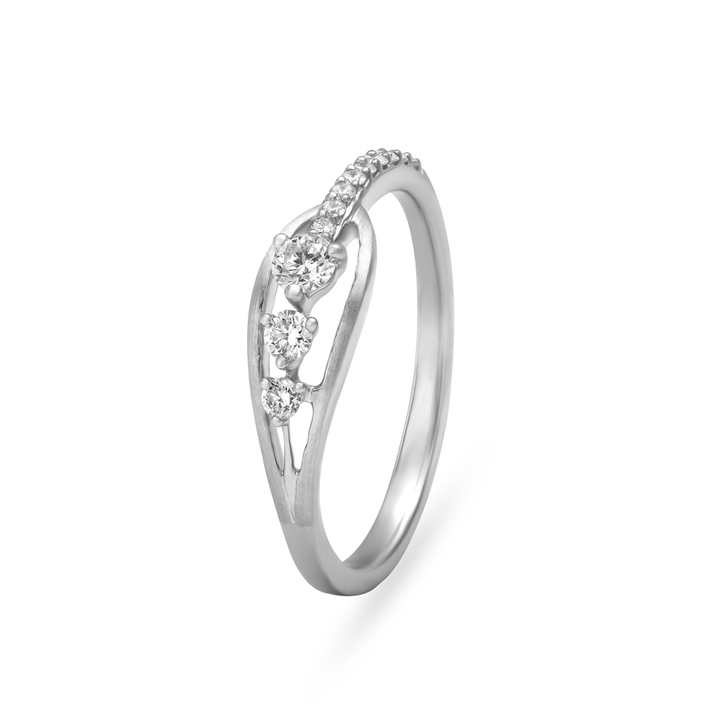 Spellbinding White Platinum Finger Ring