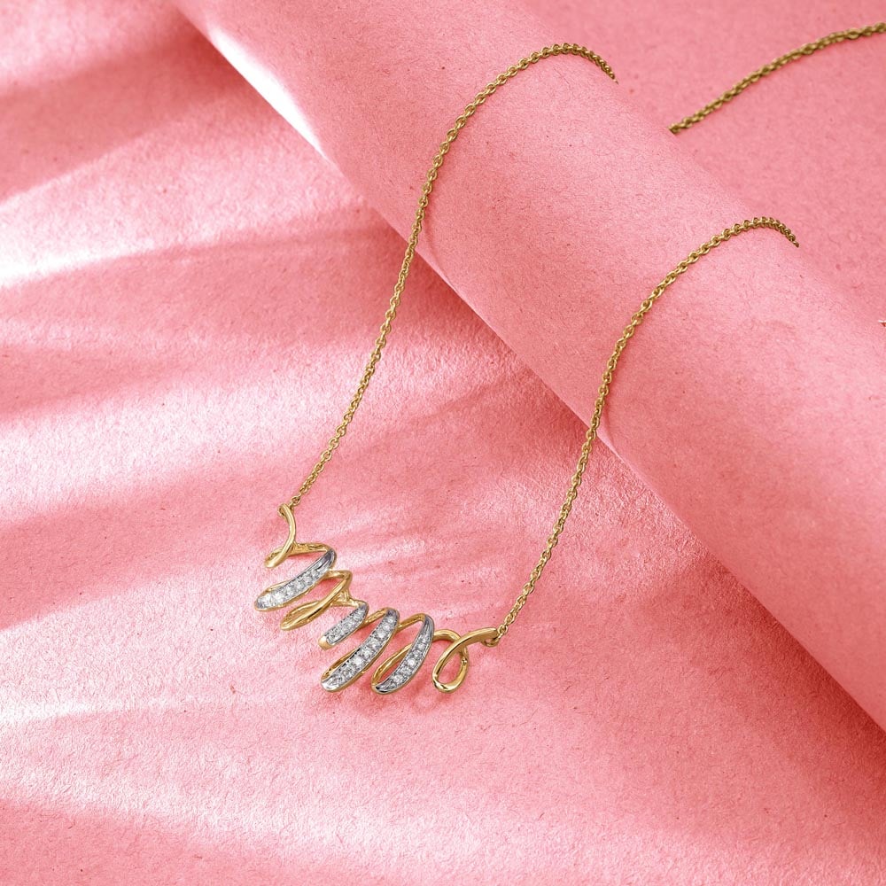 Graceful Flow Diamond Necklace,,hi-res image number null