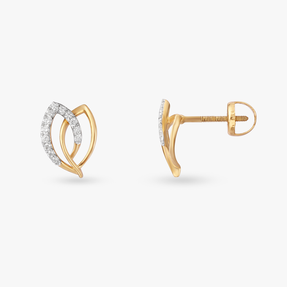 Surreal Delicate Diamond Stud Earrings,,hi-res image number null