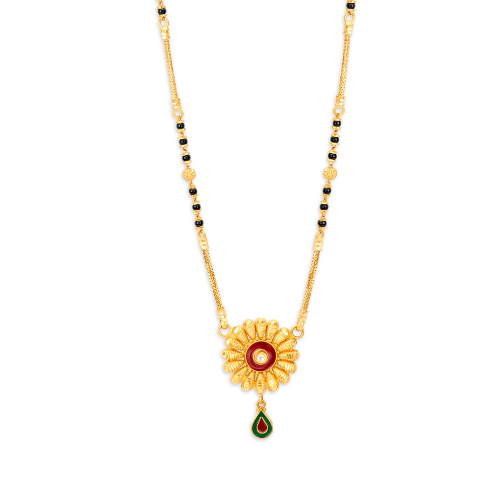 Joyous Sunflower Mangalsutra,,hi-res image number null