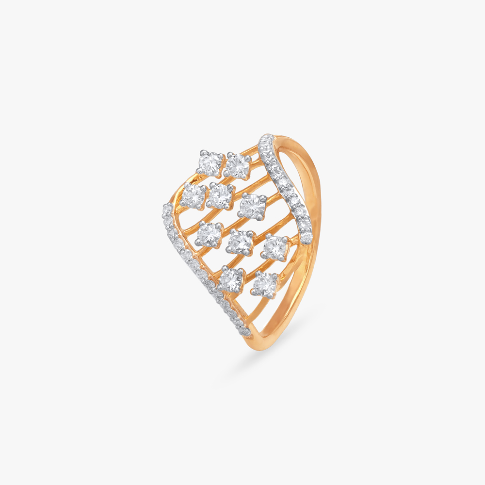 Grand Cascade Diamond Finger Ring,,hi-res image number null