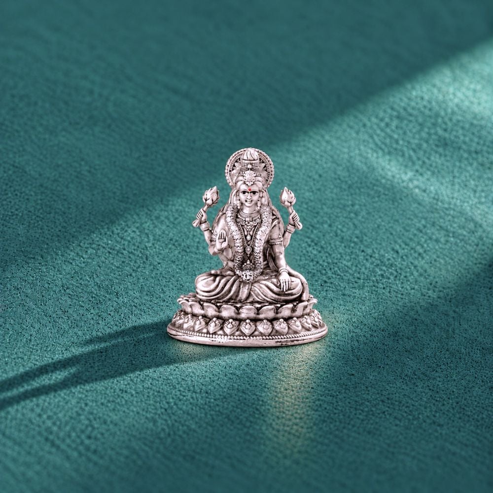 Shri Lakshmi Silver Idol,,hi-res image number null