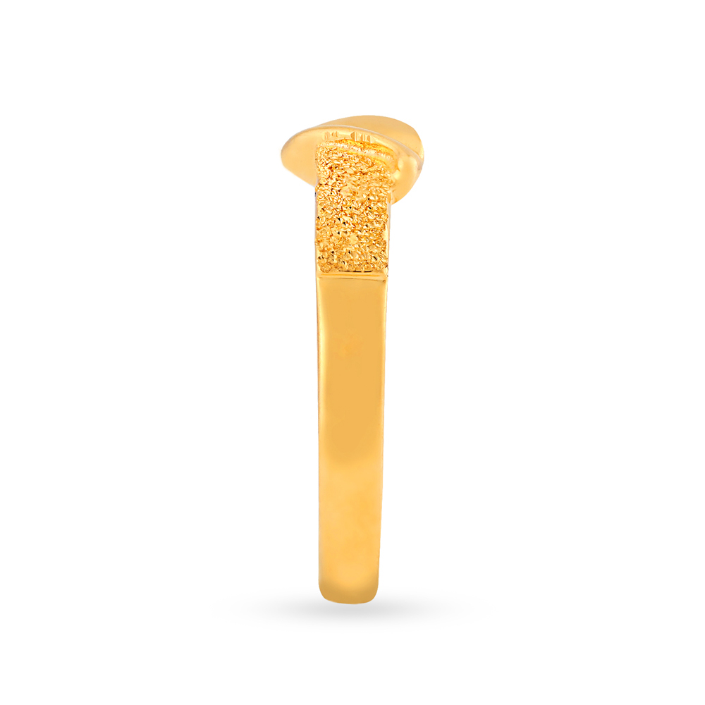Shimmering Nature Inspired Gold Ring,,hi-res image number null