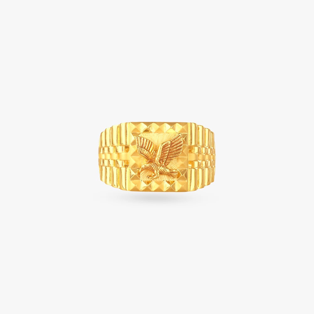 

Eagle Rise Gold Ring for Men