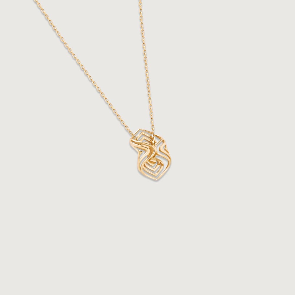 Arcade Elegance Gold Pendant,,hi-res image number null