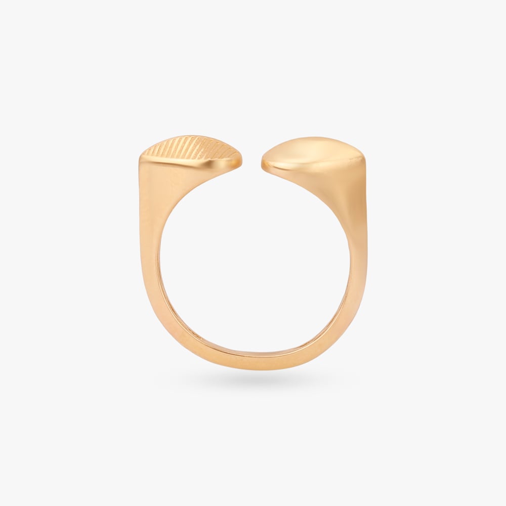 Twin Leaf Gold Ring,,hi-res image number null