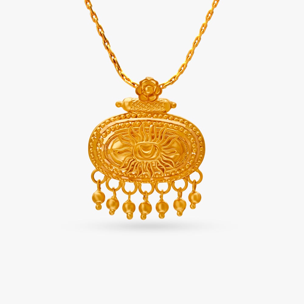 Mystic Sun Gold Pendant,,hi-res image number null