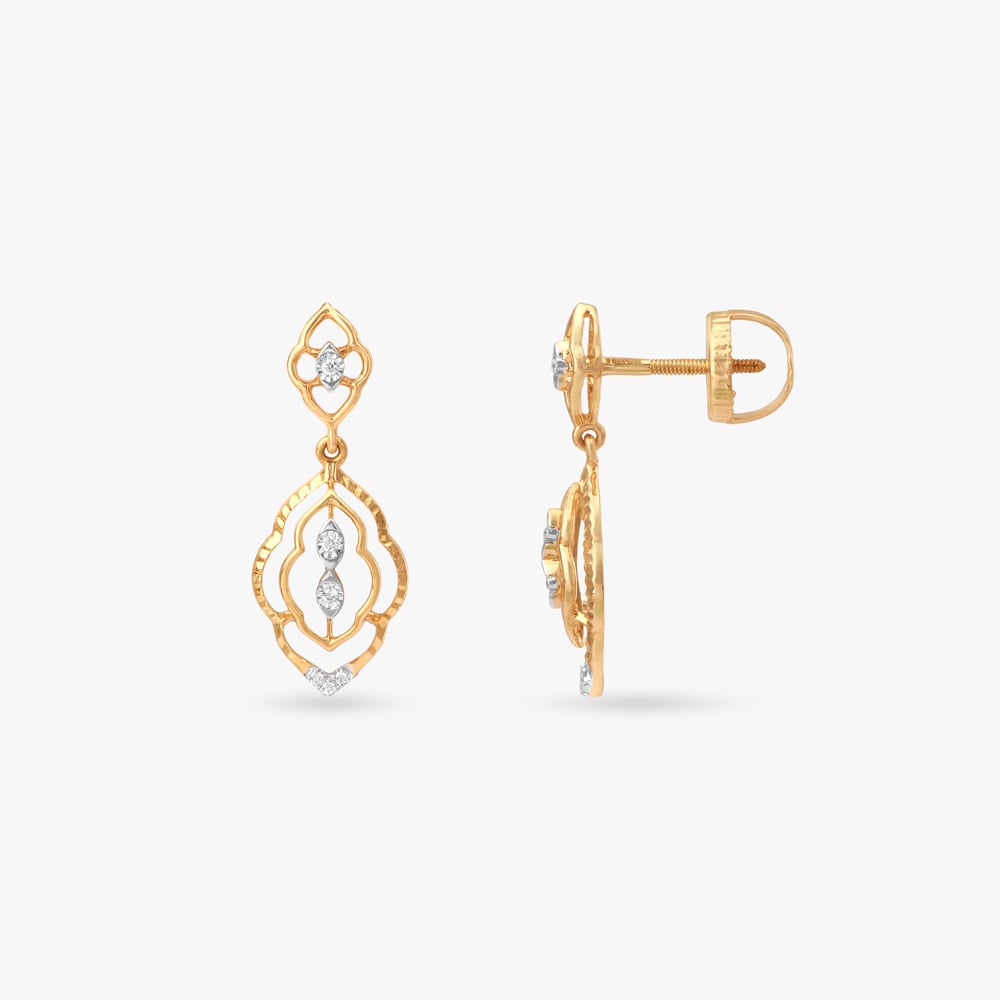 Heritage Glow Diamond Drop Earrings,,hi-res image number null