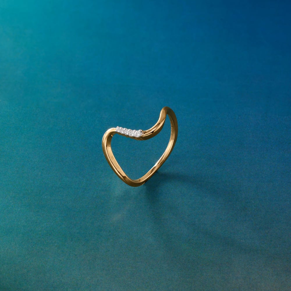 Modern Contour Diamond Ring,,hi-res image number null