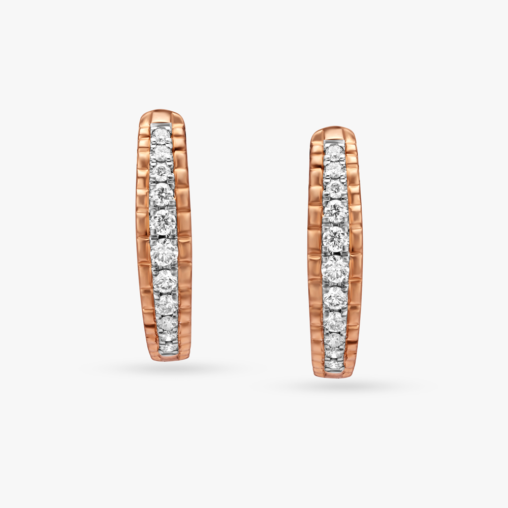 Charming Diamond Hoop Earrings,,hi-res image number null