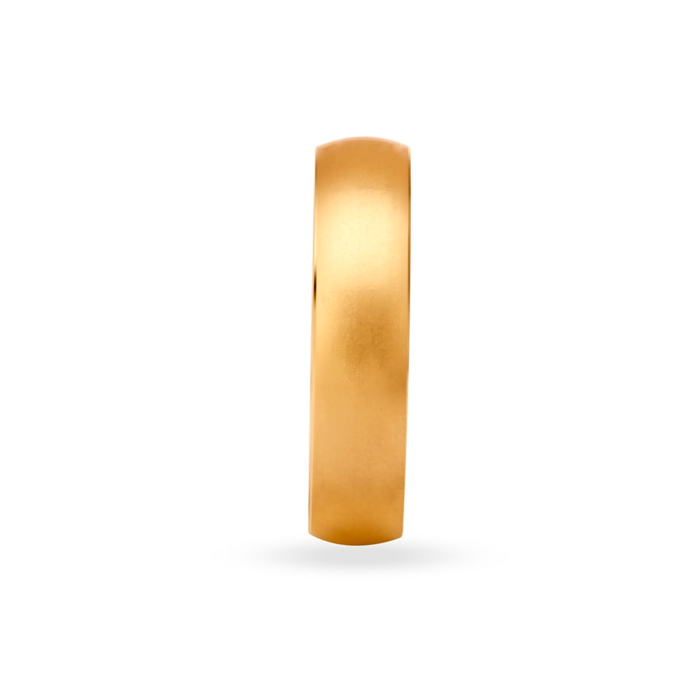 Classy Multifinish Gold Finger Ring for Men,,hi-res image number null