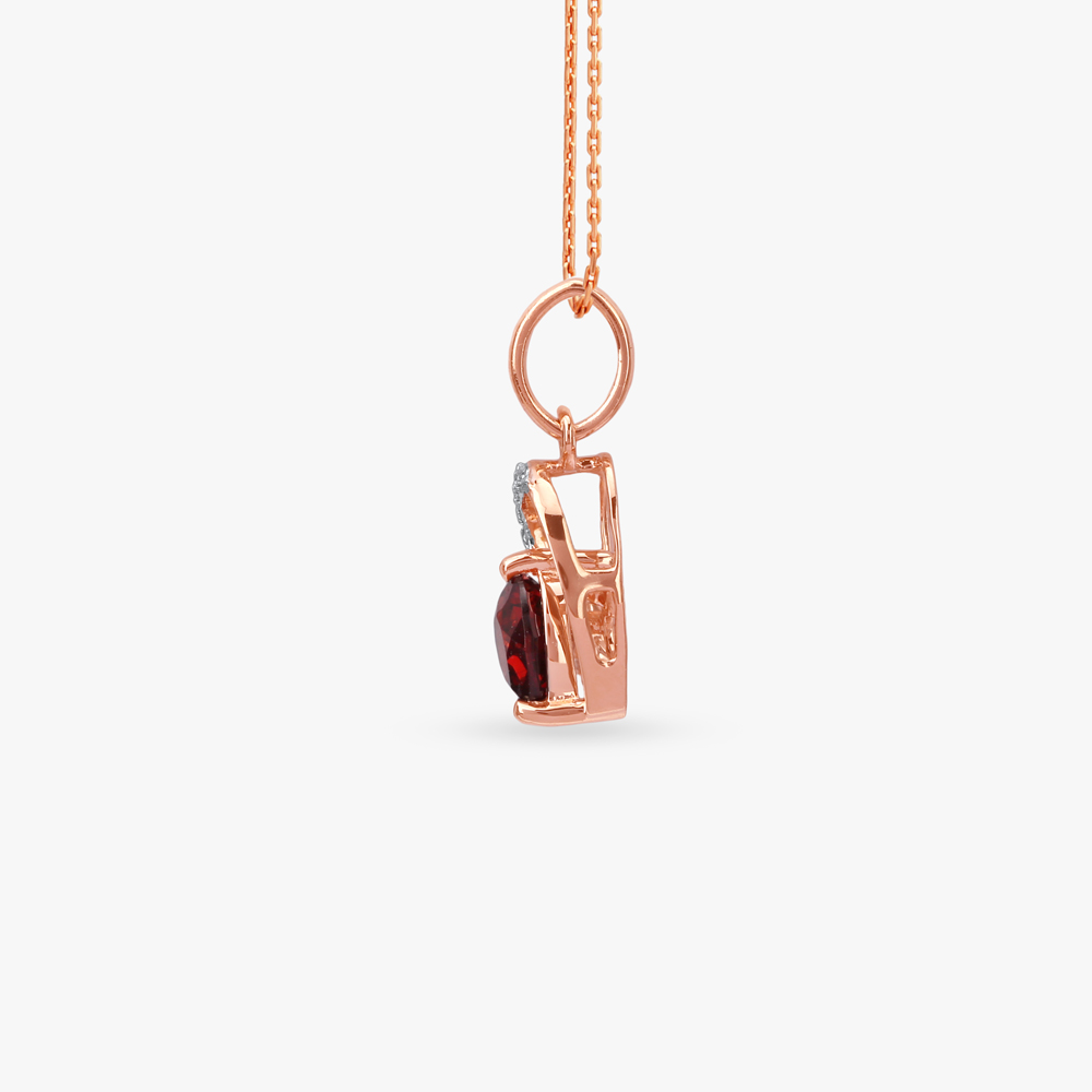 Crimson Embrace Diamond Pendant,,hi-res image number null
