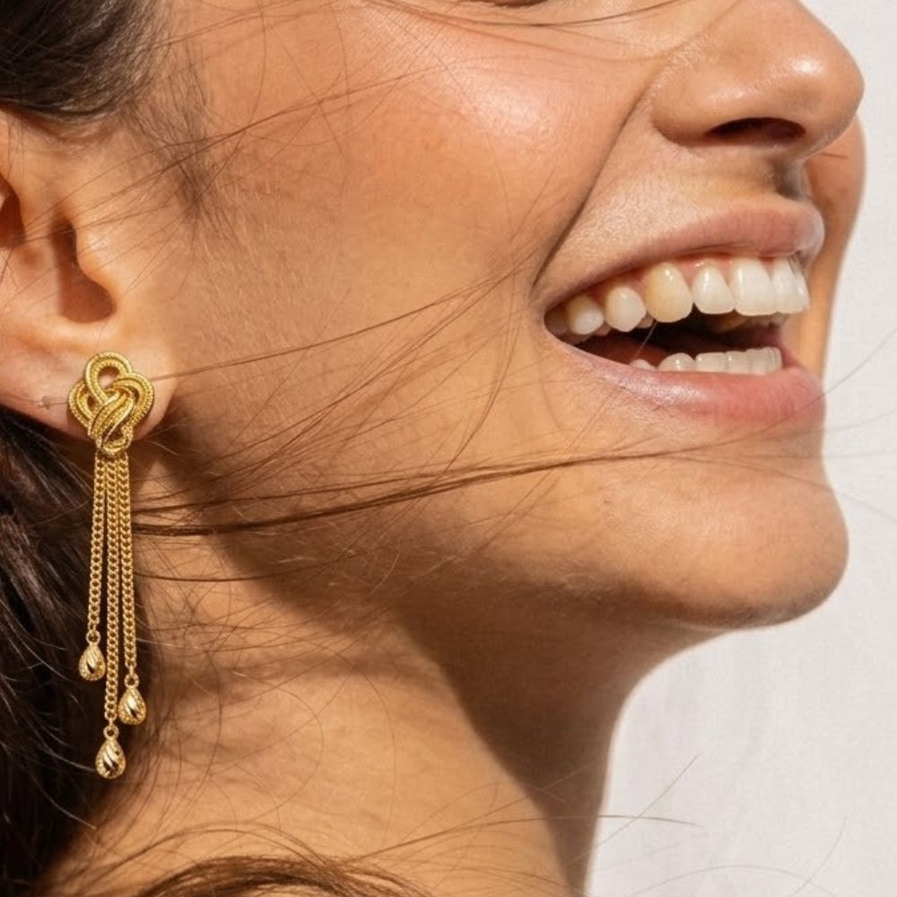 Ethereal Glamorous Drop Earrings,,hi-res image number null