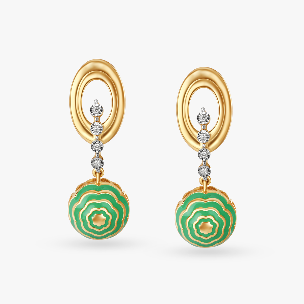 Verdant Joy Diamond Drop Earrings,,hi-res image number null