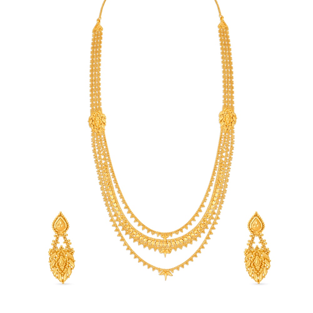 New Latest Arrivals Gold Jewellery Necklace and Earrings Set For Women  Evening Party Wear - African Boutique