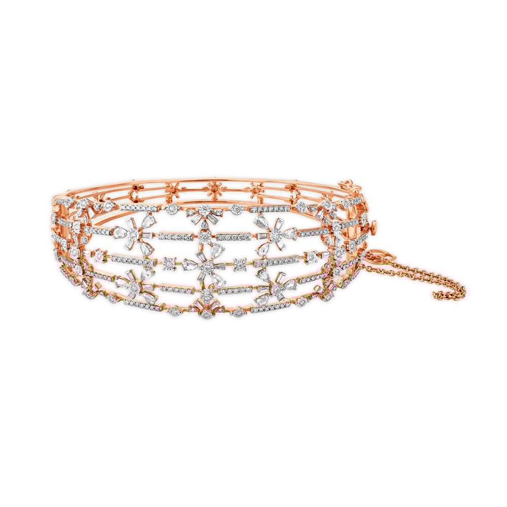 Gleaming Horizons Diamond Bangle