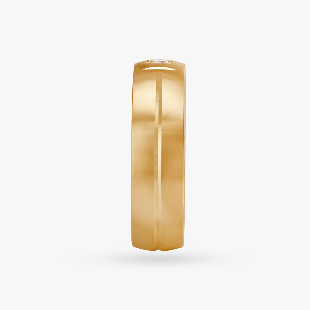 Bold Minimal Diamond Ring for Men,,hi-res image number null
