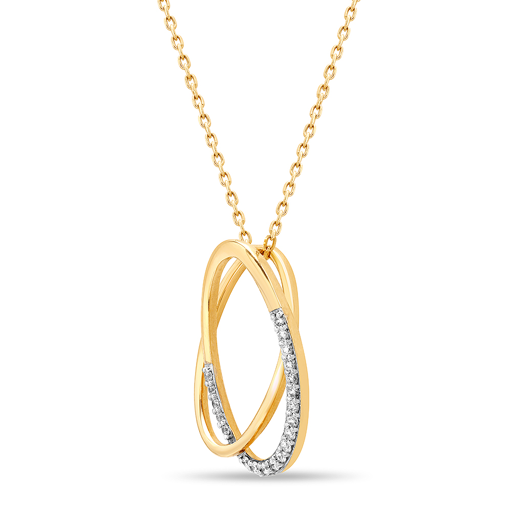 Mia 14kt Yellow Gold And Diamond Pendant,,hi-res image number null