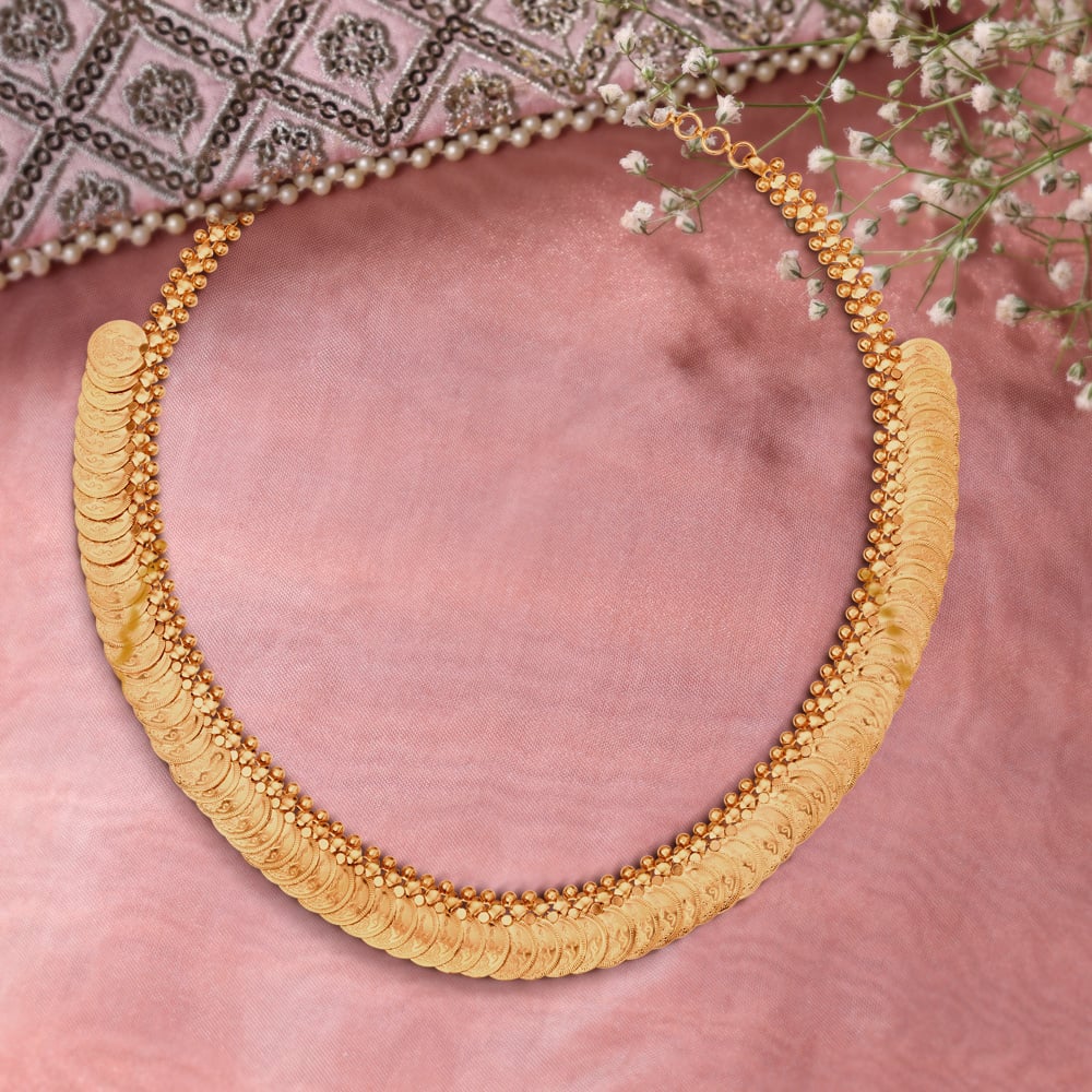 Auspicious Lakshmi Kasu Necklace,,hi-res image number null