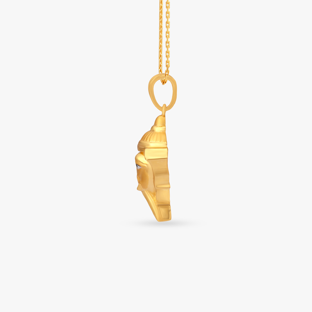 Auspicious Ganesh Gold Pendant,,hi-res image number null