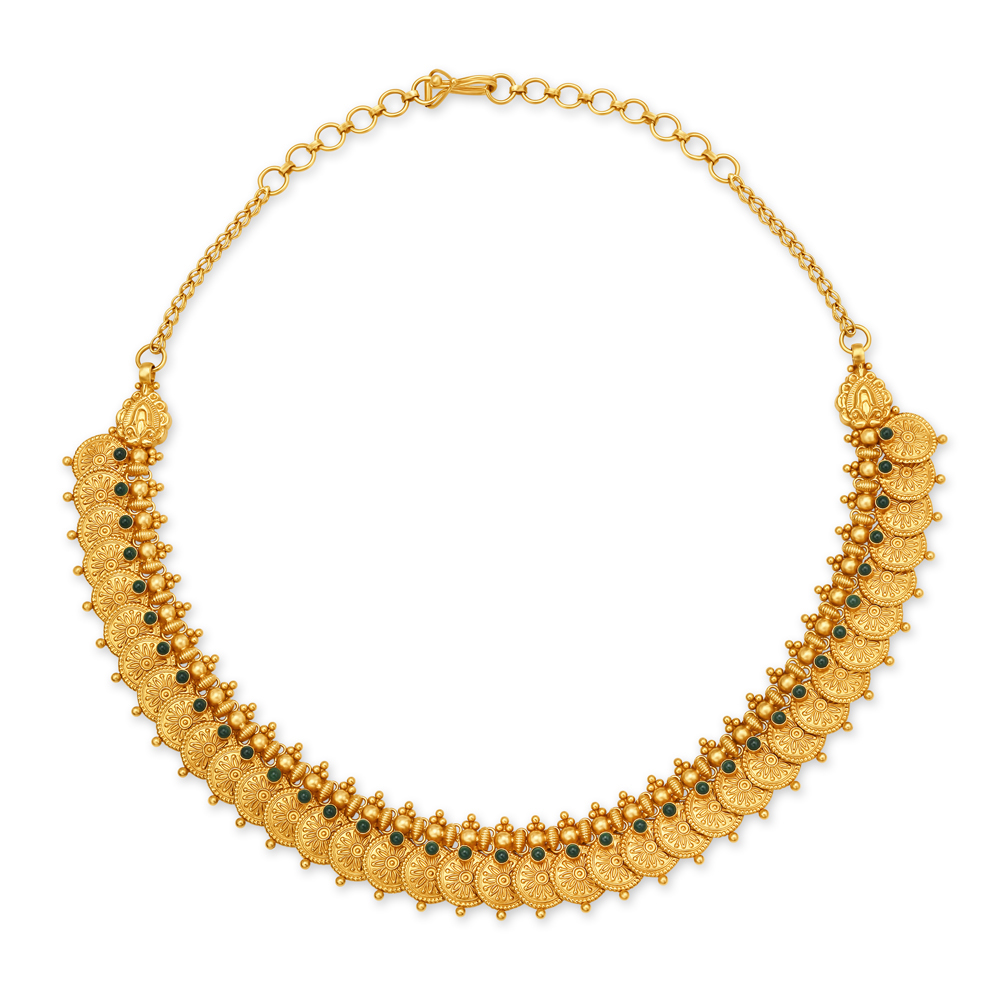 Elegant Gold Coin Necklace,,hi-res image number null