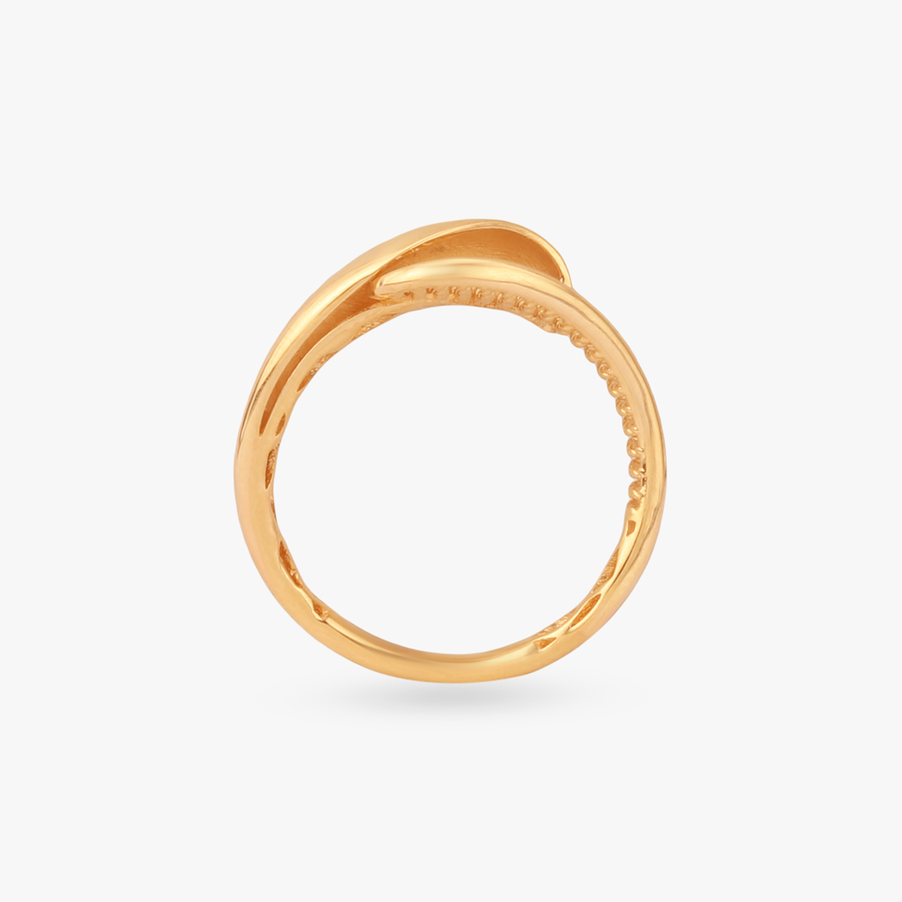 Sculpted Edge Gold Ring,,hi-res image number null