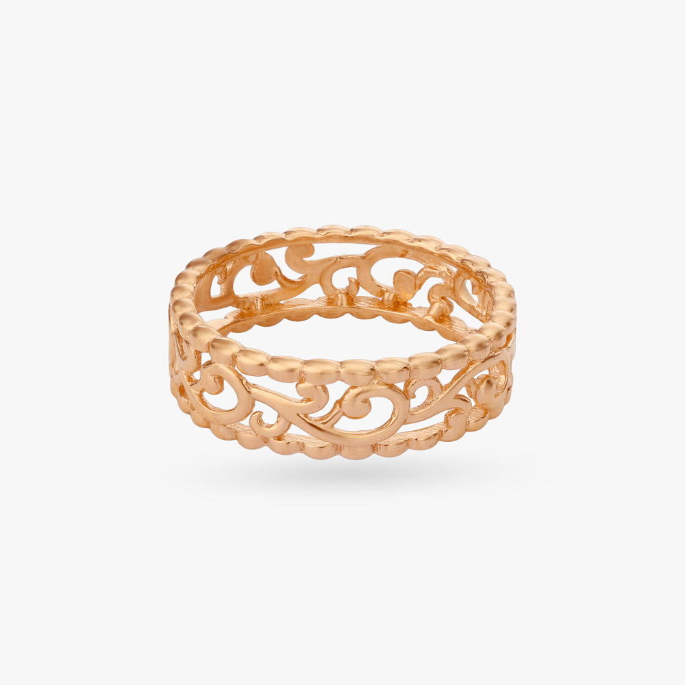 Filigree Scrollwork Gold Ring,,hi-res image number null