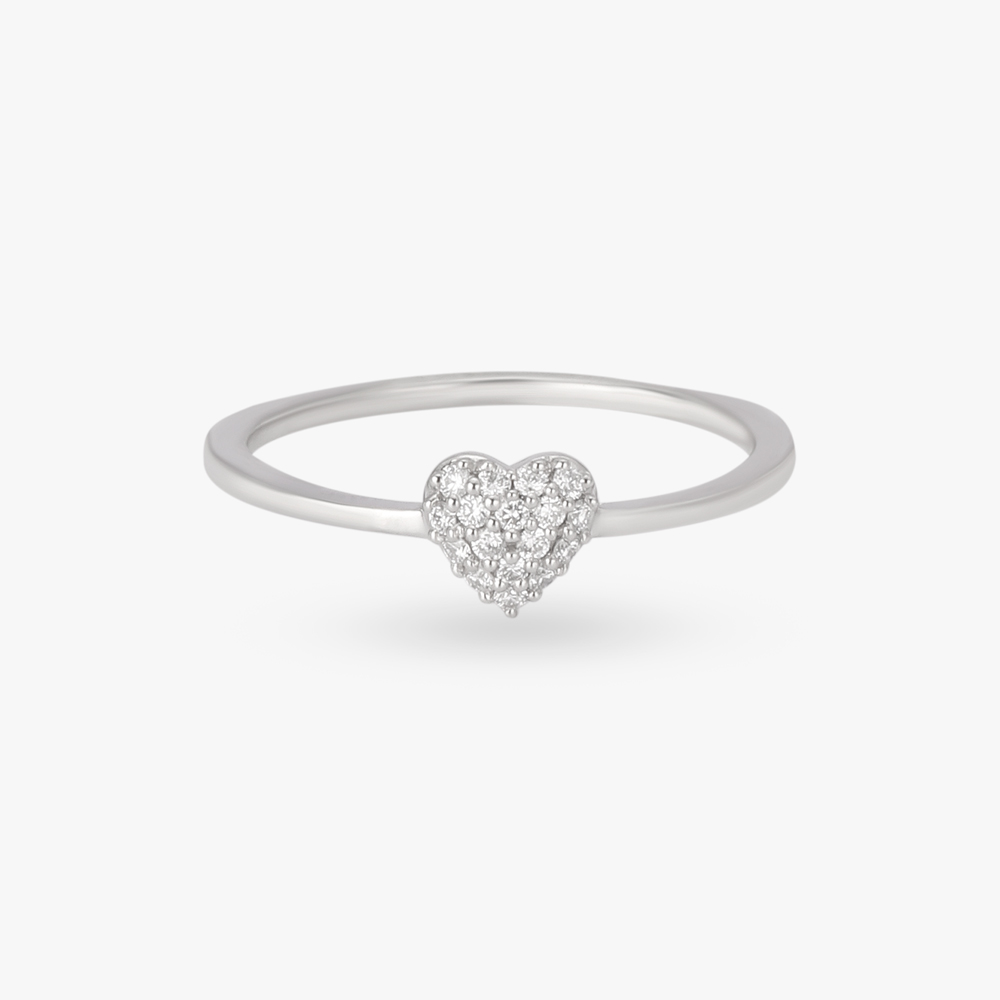 Heart design Diamond Finger Ring,,hi-res image number null
