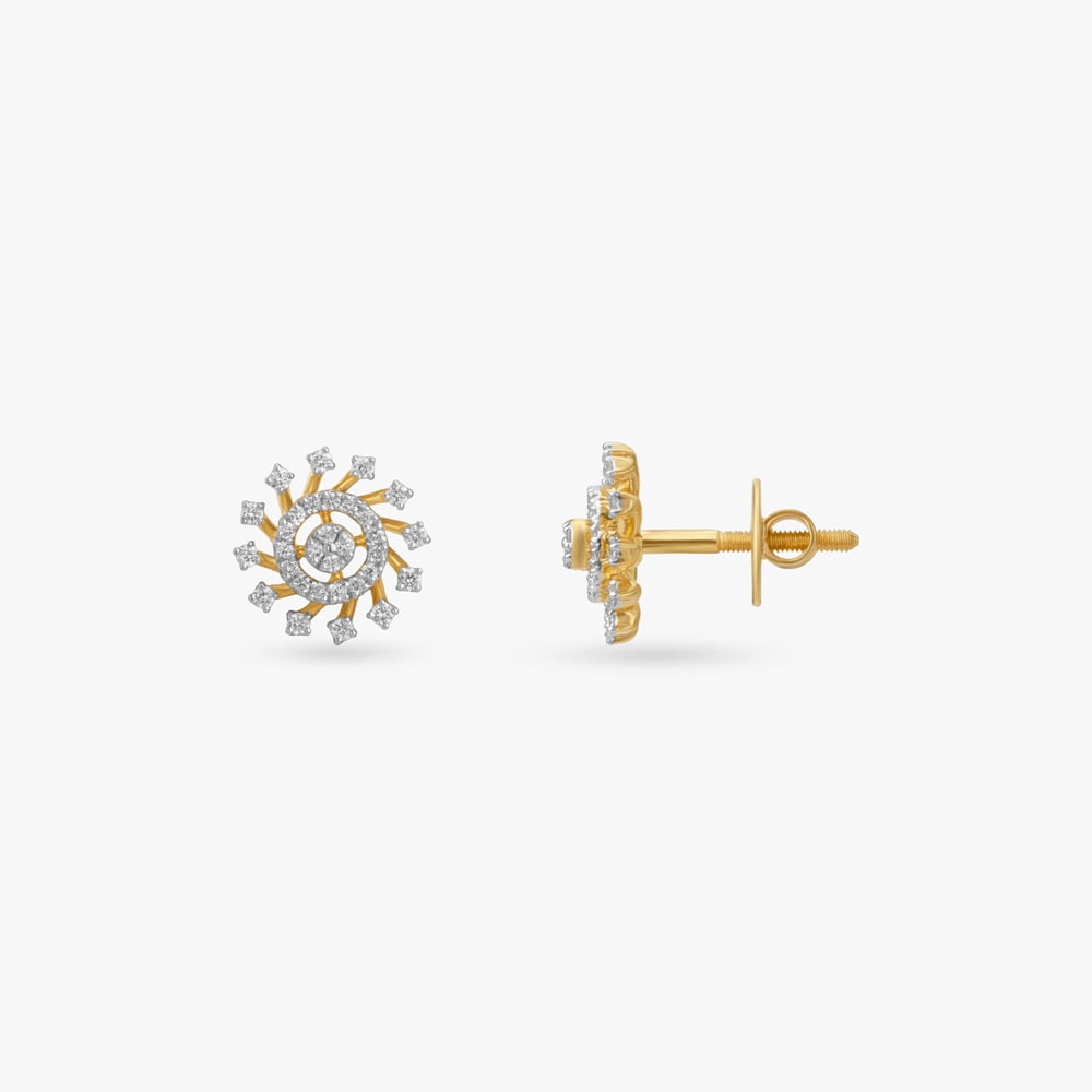 Luminous Orbit Diamond Stud Earrings,,hi-res image number null