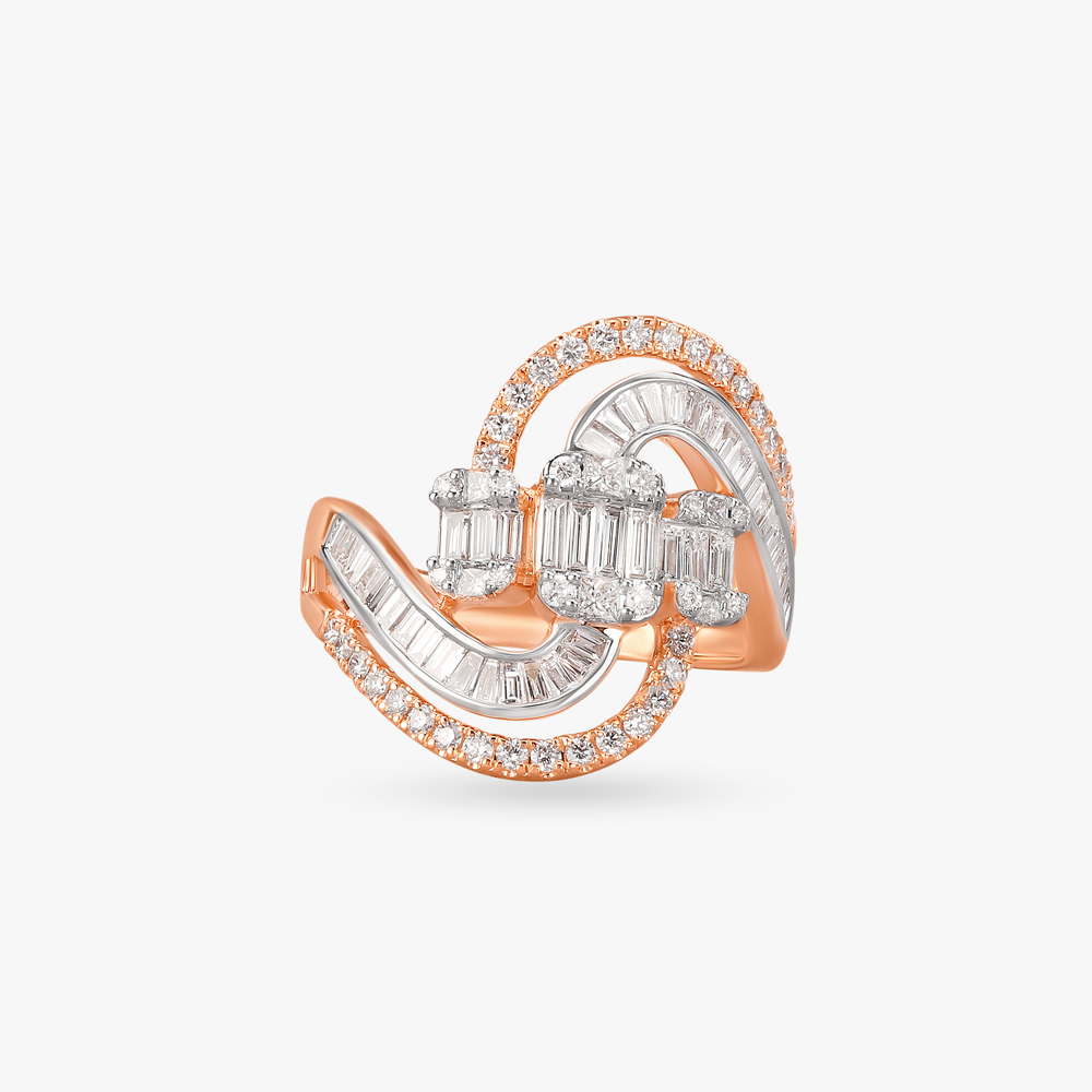 Infinite Waves Diamond Finger Ring,,hi-res image number null