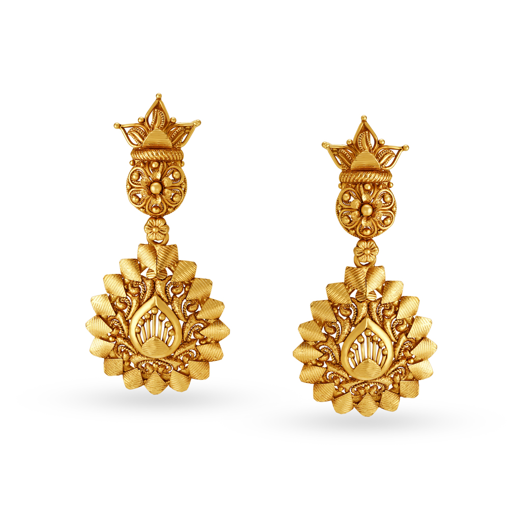 Enchanting Antique Gold Necklace Set Perfect for Indian Brides,,hi-res image number null